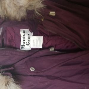 Purple packa with hood